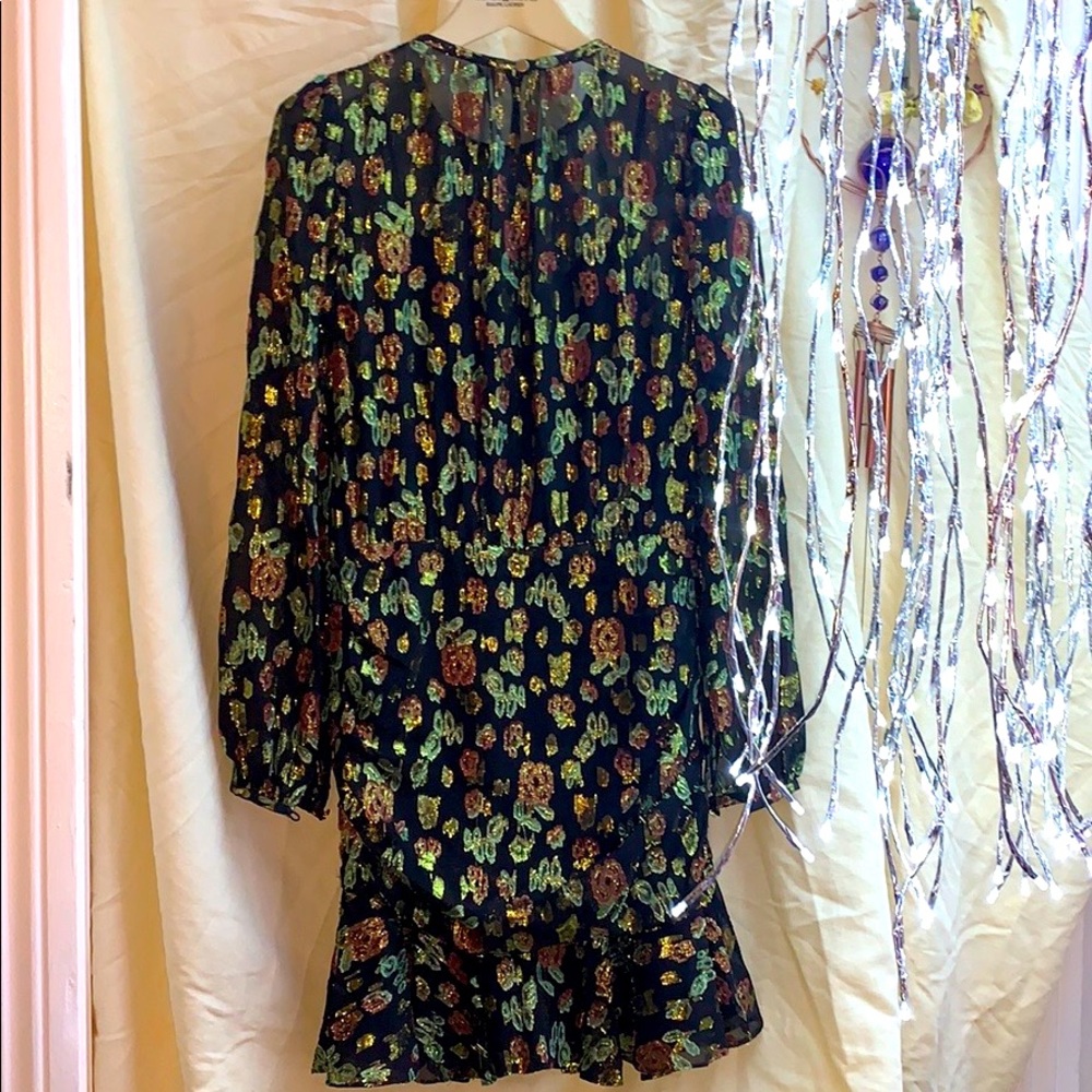 *VERONICA BEARD* ~ SILK BLEND SHIMMERY ROSE DRESS - Picture 7 of 12